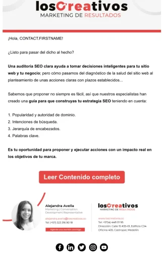 correo contenido nuevo